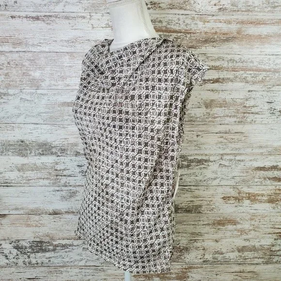 H Halston Grey Sleeveless Square Neck Blouse Size XS - Picture 5 of 8